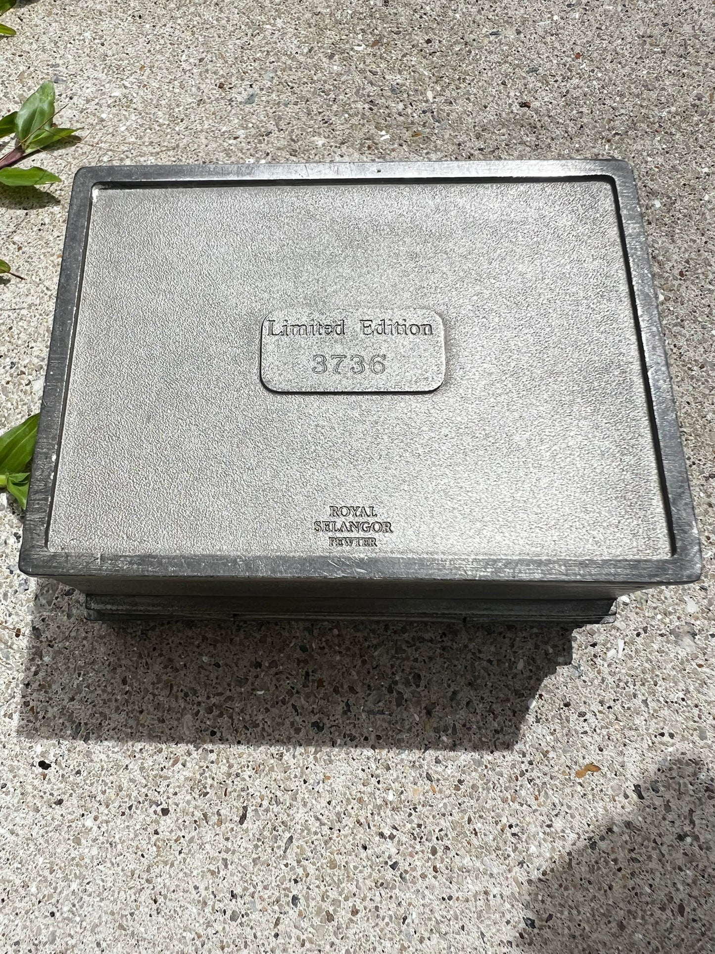 Royal Selangor Limited Edition Anniversary Pewter Tin Box - C.K. CK Tang - Vintage Collectible Antique