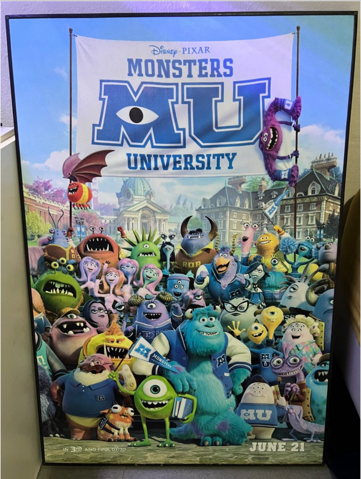 Official Disney Pixar Monsters University Keepsake Movie Poster Collectible