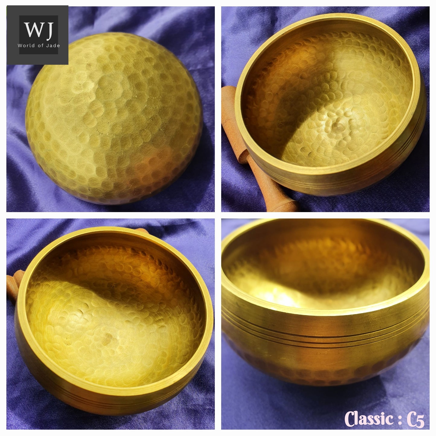Handcrafted FullMoon Nepal Copper Singing Bowls