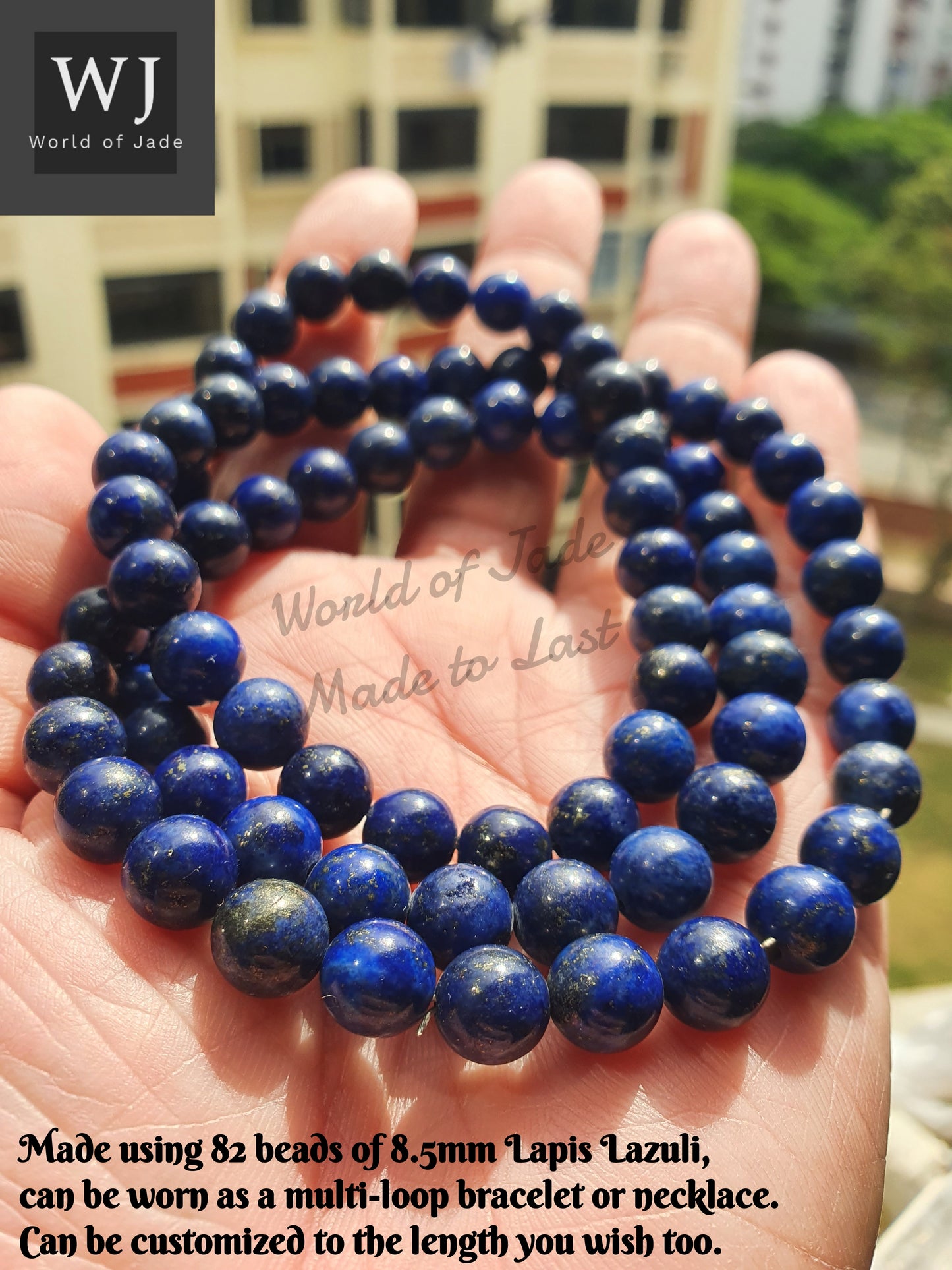 Sagittarius Virgo Libra Birthstone Afghanistan Lapis Lazuli Necklace 射手座 处女座 天秤座 诞生石 阿富汗青金石项链