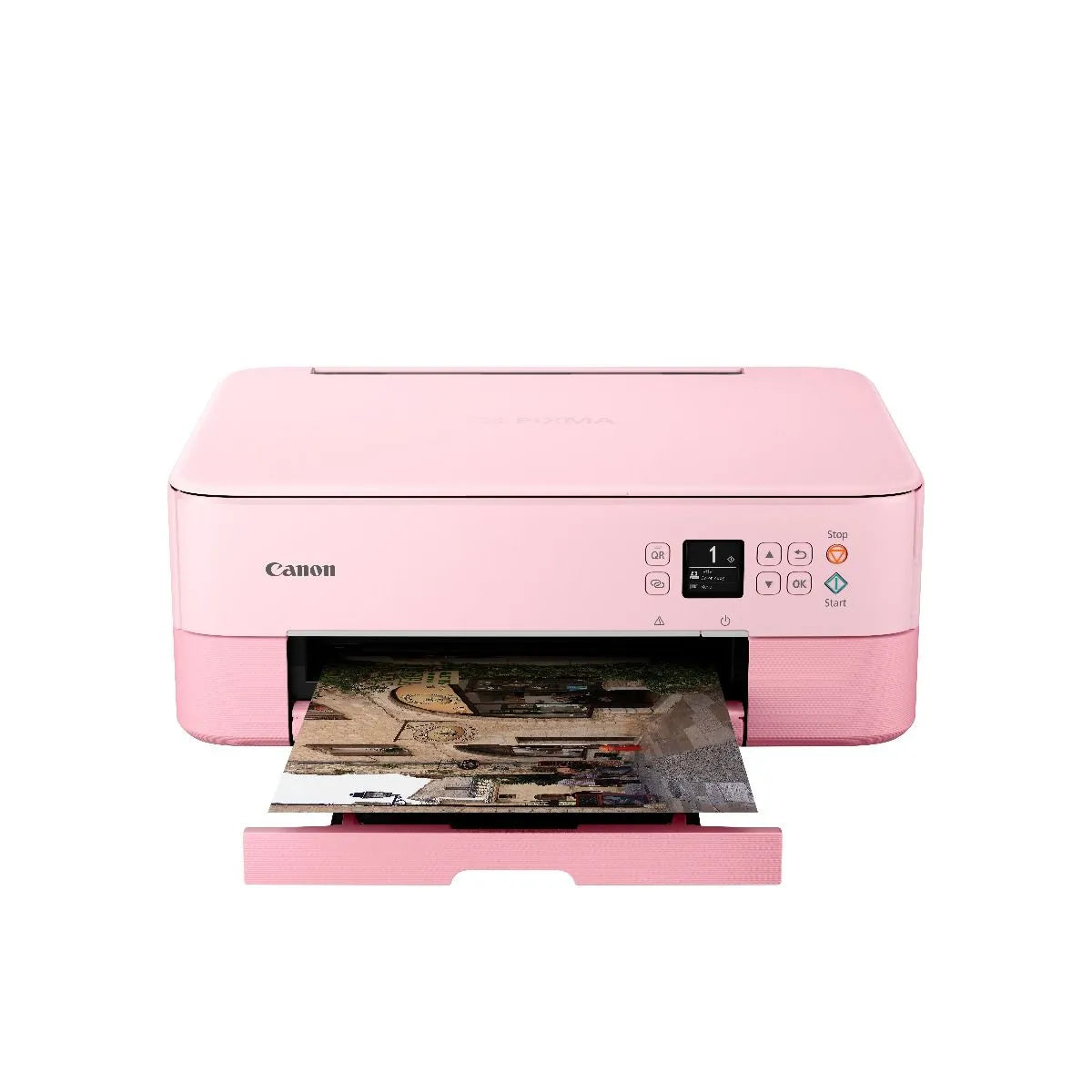 Canon Pixma TS5370a Compact Wireless Photo All-In-One with 1.44” OLED Millennial Pink