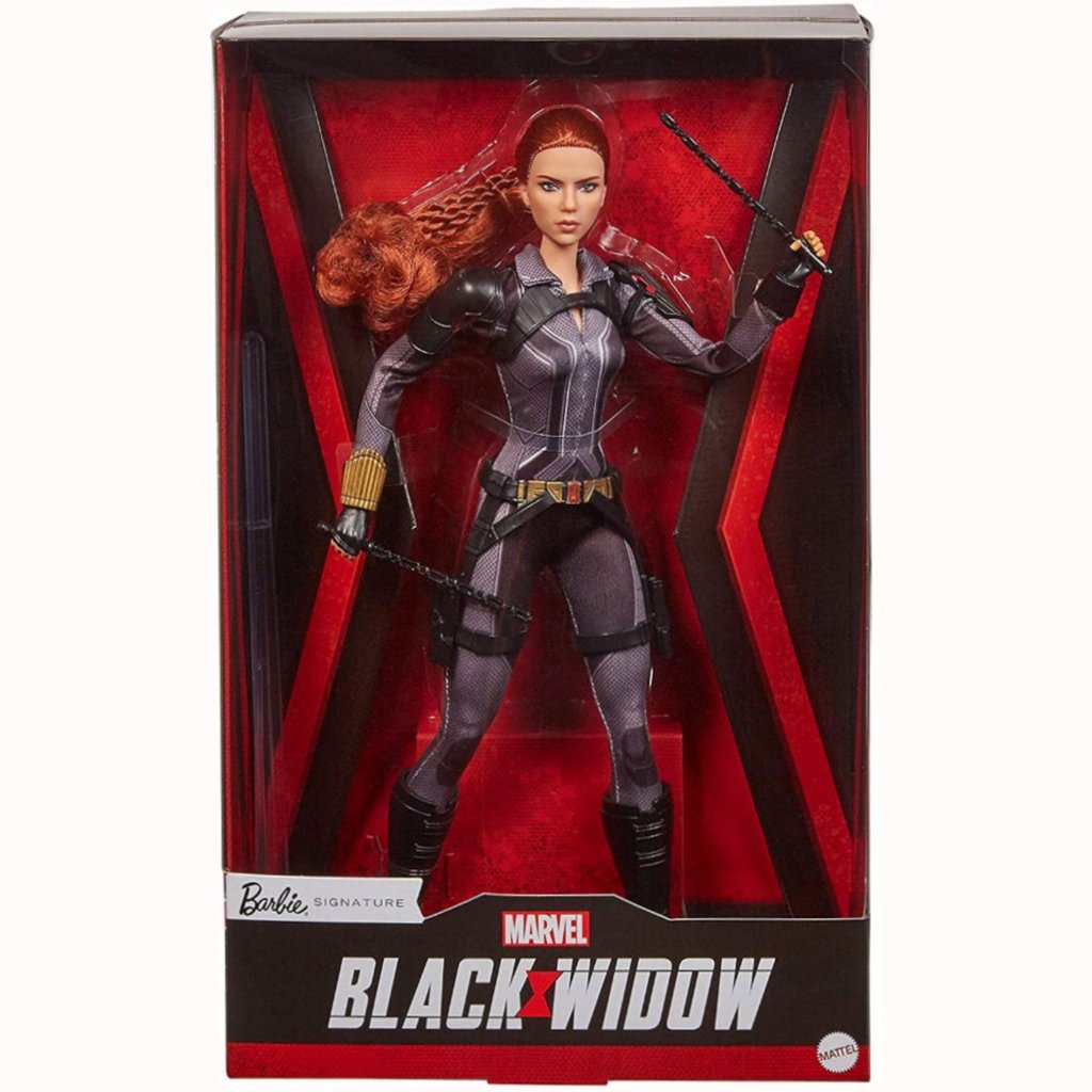 Limited Edition Barbie Black Widow Doll Marvel Signature Scarlett Johansson