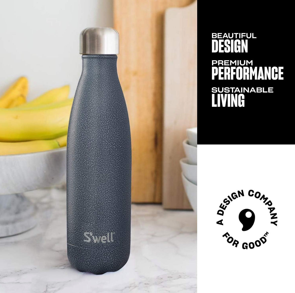 S'well Stainless Steel Water Bottle - 25 Fl Oz - Night Sky