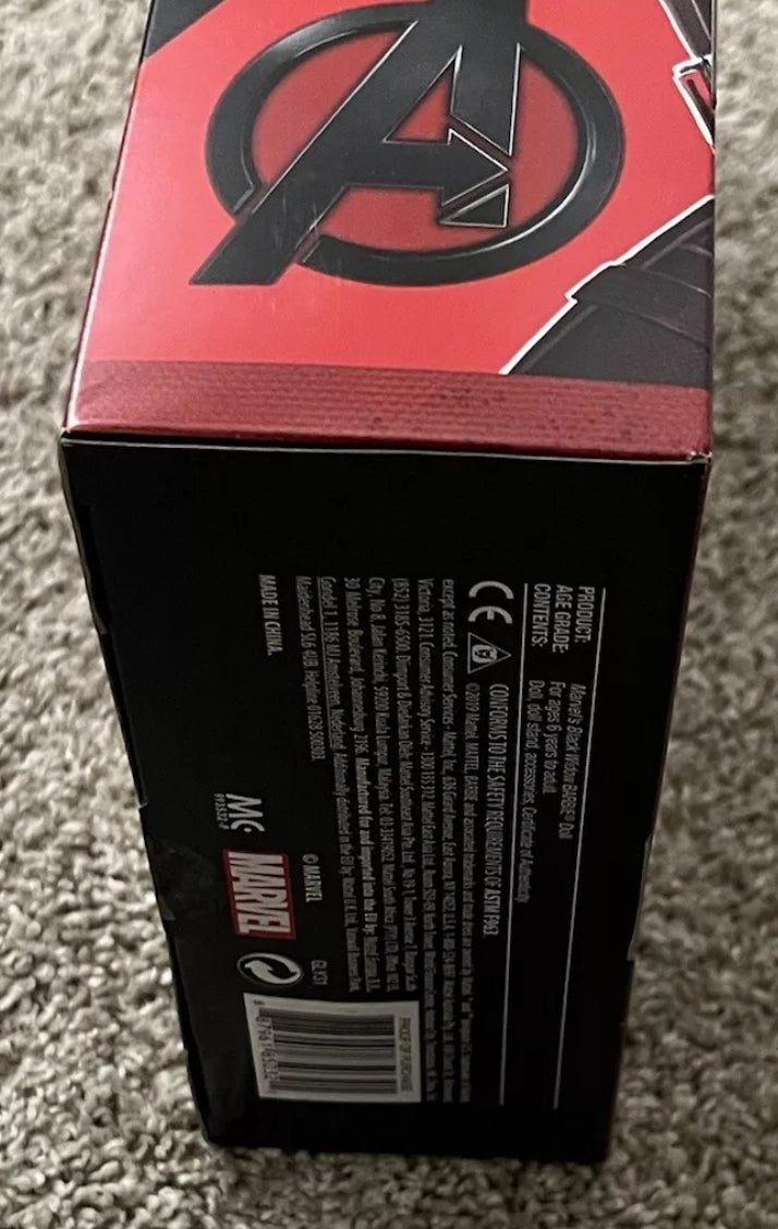 Limited Edition Barbie Black Widow Doll Marvel Signature Scarlett Johansson