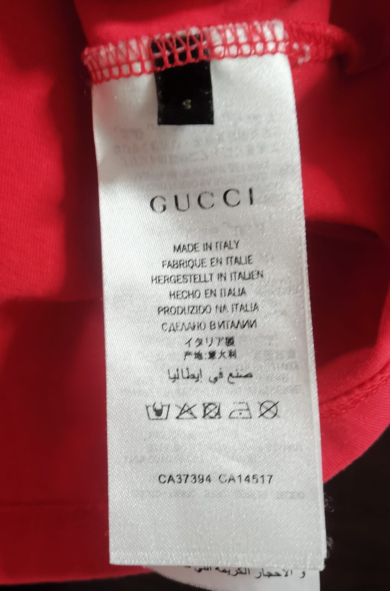 Doraemon Gucci PreLoved Red T-Shirt Short Sleeve