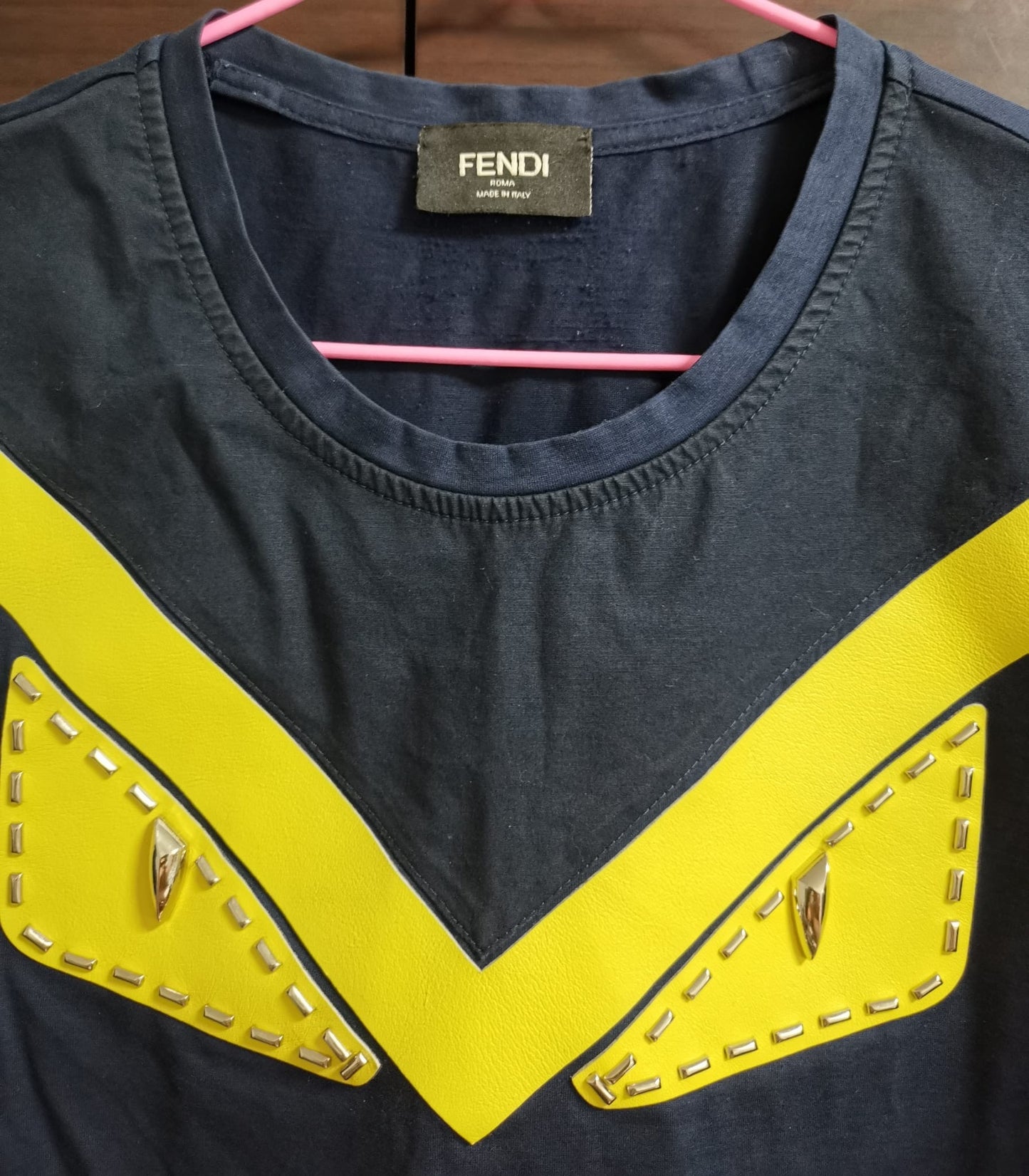 Fendi Roma Monster Yellow Eye Tee PreLoved Tshirt