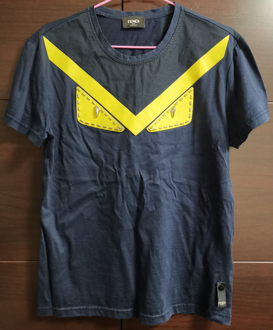 Fendi Roma Monster Yellow Eye Tee PreLoved Tshirt