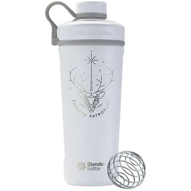 BlenderBottle - Harry Potter Series Radian 26 oz. Double Vacuum Insulated Stainless Steel Water Bottle/Shaker Cup - Matte White