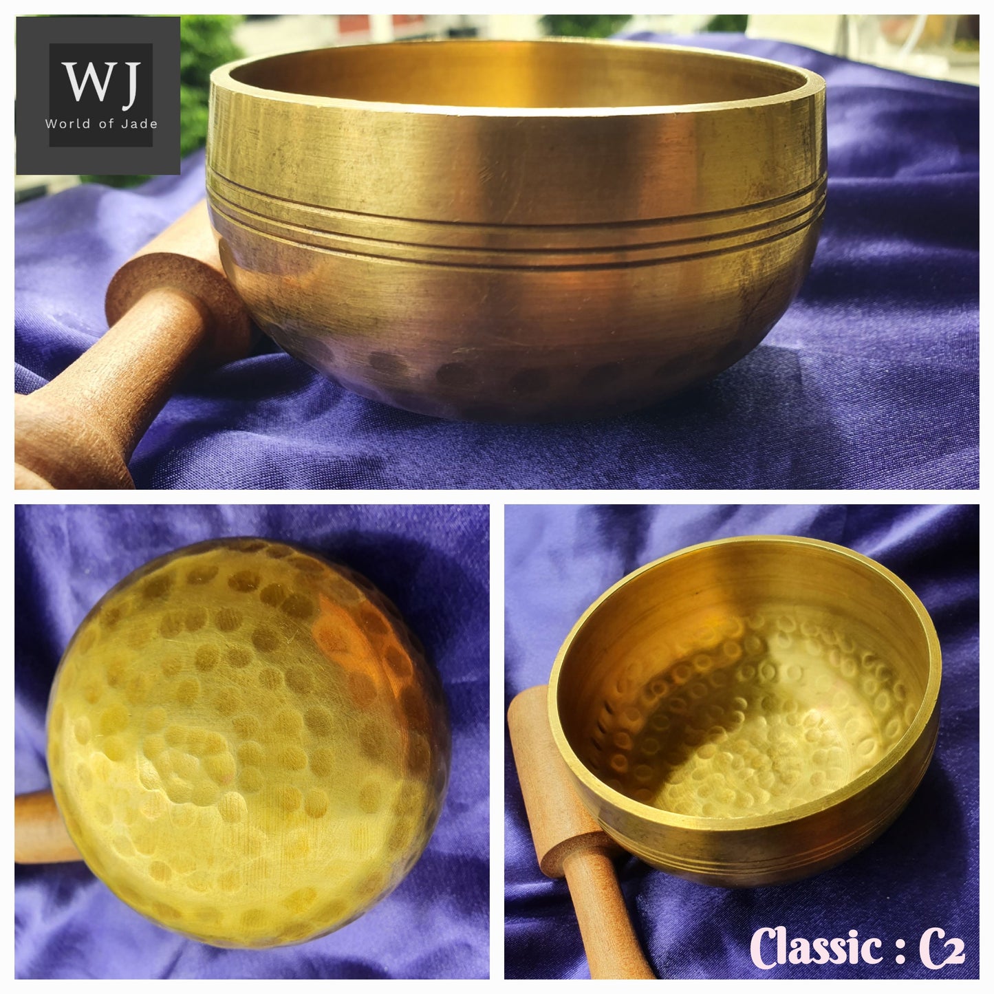 Handcrafted FullMoon Nepal Copper Singing Bowls