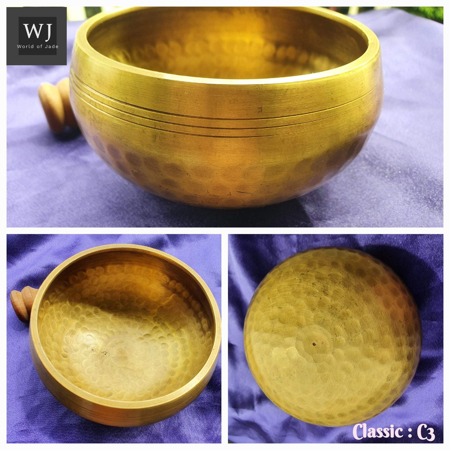 Handcrafted FullMoon Nepal Copper Singing Bowls
