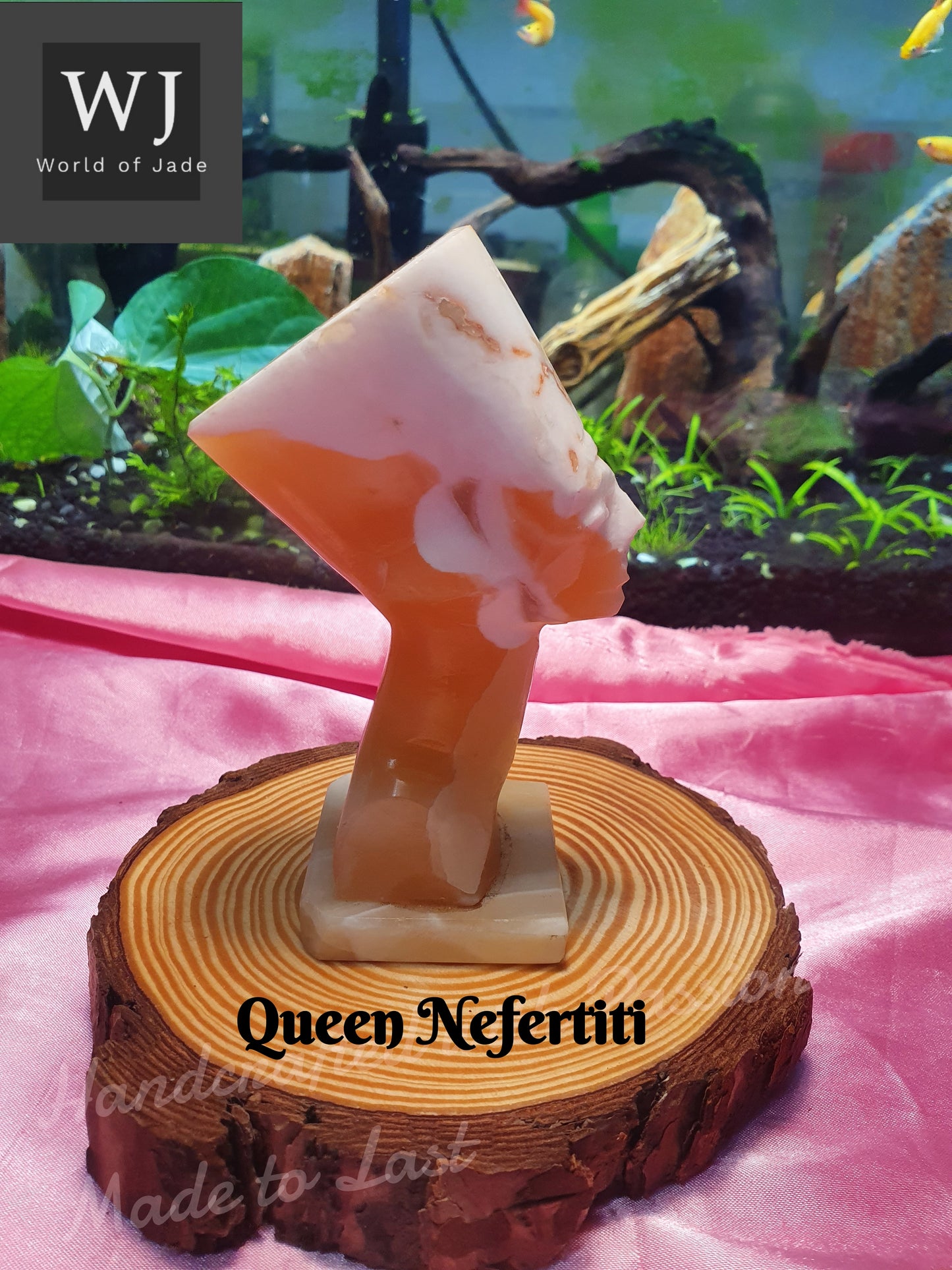 Queen Nefertiti Agate Sculpture 神秘女王娜芙提提玛瑙雕塑