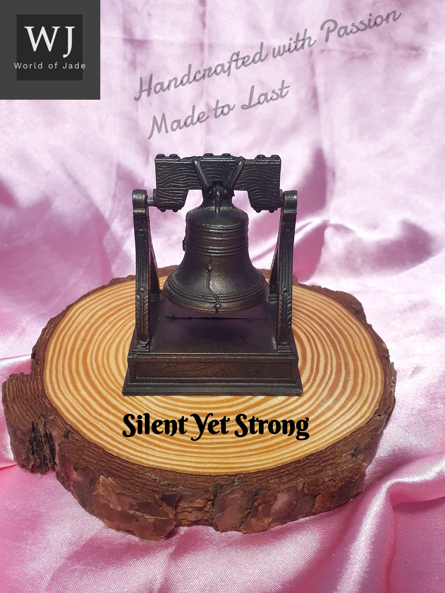 One Of Its Kind Vintage Handcrafted Bronze Miniature Toll-Bell