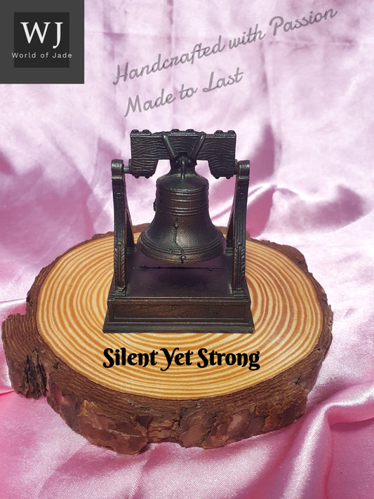 One Of Its Kind Vintage Handcrafted Bronze Miniature Toll-Bell