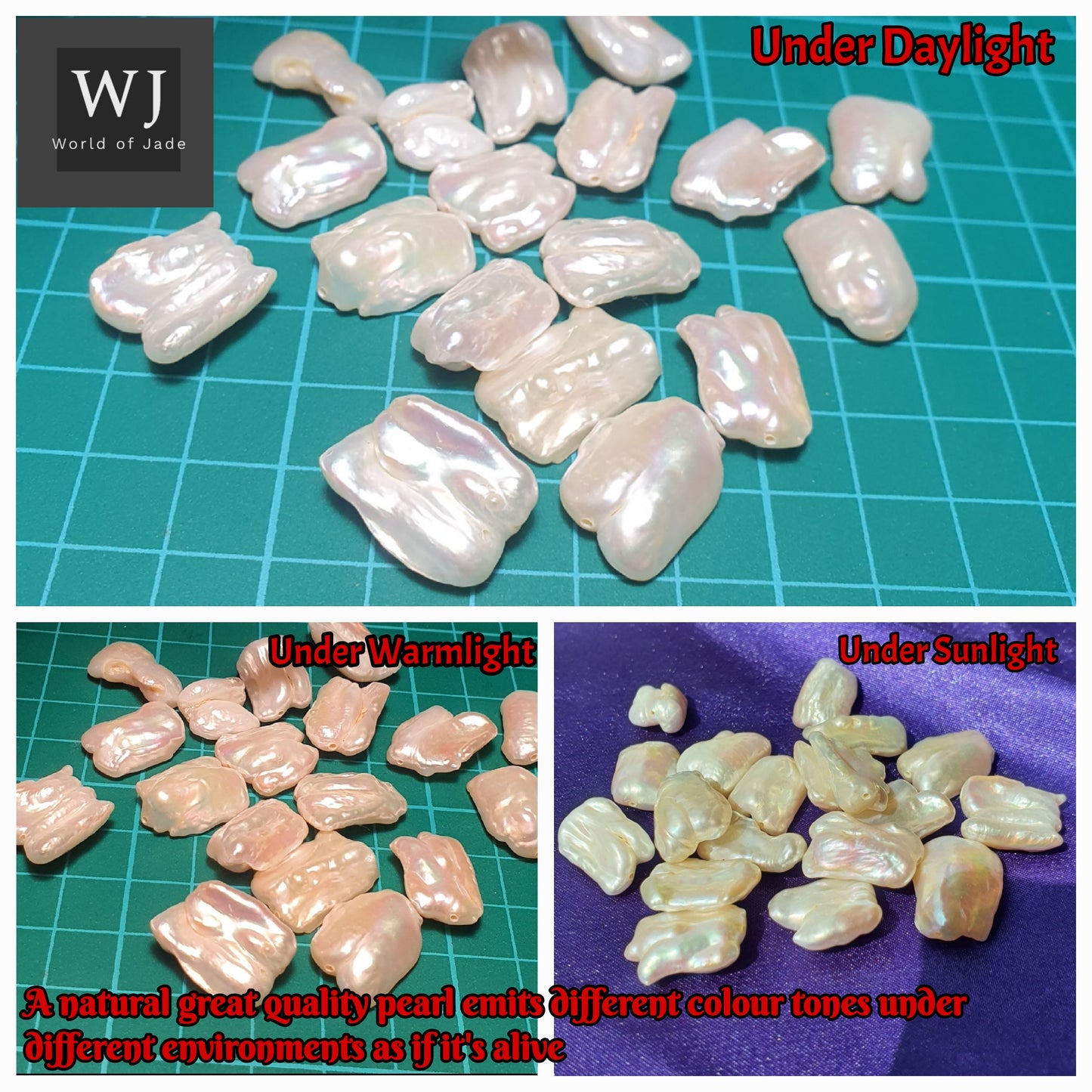 Japan Natural Wild Freshwater Pearls
"Dragon's Tooth" Grade AAAA   日本天然淡水珍珠
龙牙AAAA级