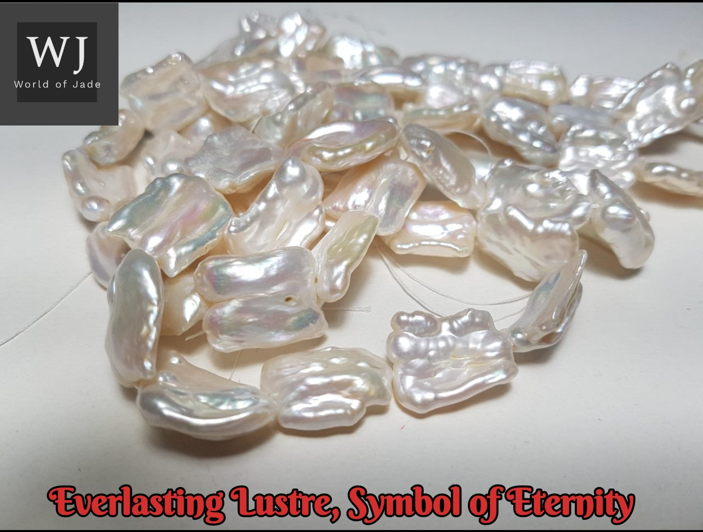 Japan Natural Wild Freshwater Pearls
"Dragon's Tooth" Grade AAAA   日本天然淡水珍珠
龙牙AAAA级