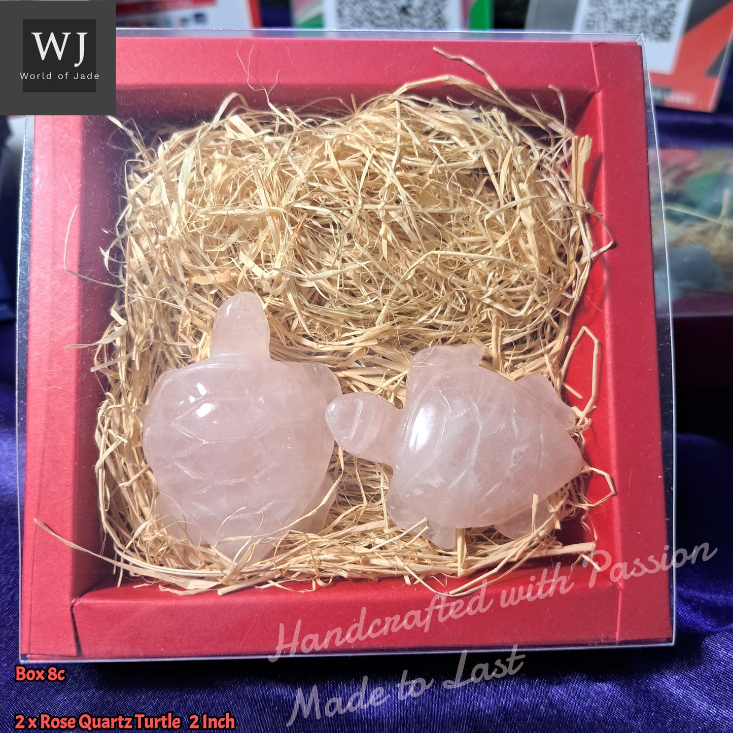 Turtles Miniature Giftbox Birthstone Crystals Decor     迷你海龟礼物盒水晶诞生石摆件