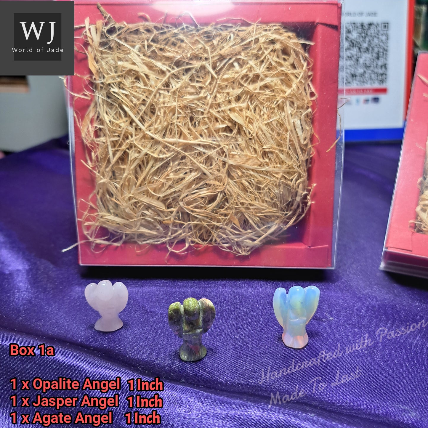 Angels Miniature Gift Box Birthstones Luckycharms            迷你天使摆件送礼诞生石礼物