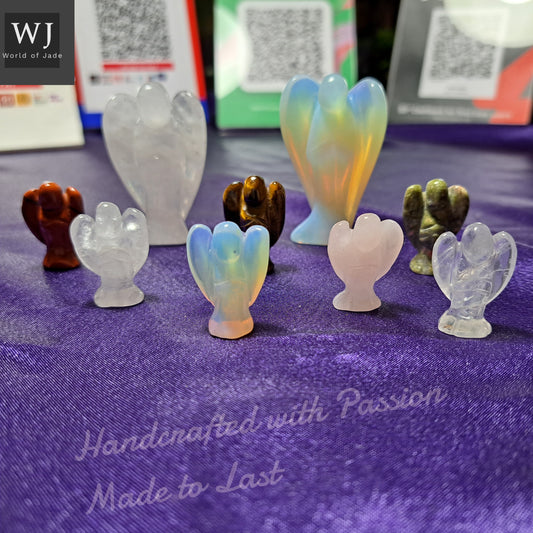 Angels Miniature Gift Box Birthstones Luckycharms            迷你天使摆件送礼诞生石礼物