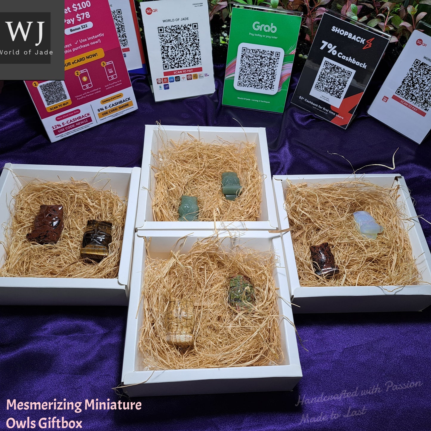 Miniature Owls Giftbox      迷你猫头鹰摆件礼盒