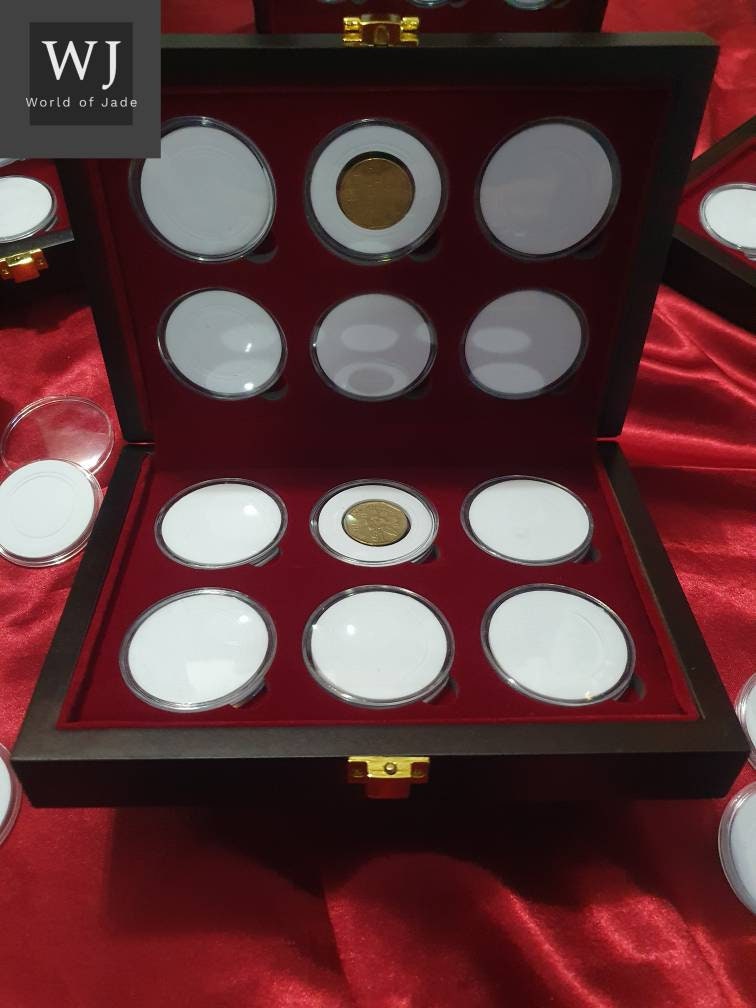 Exquisite Vintage Handcrafted Collector's Coin Storage Box, Unique Gifts!