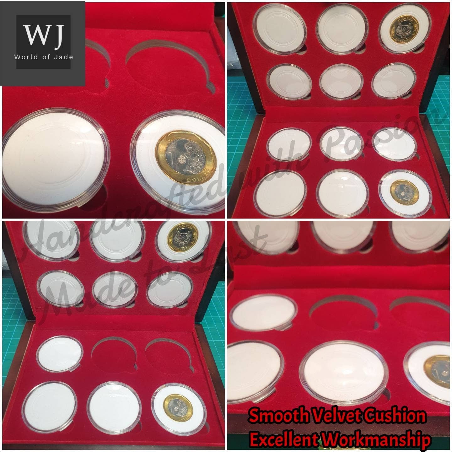 Exquisite Vintage Handcrafted Collector's Coin Storage Box, Unique Gifts!